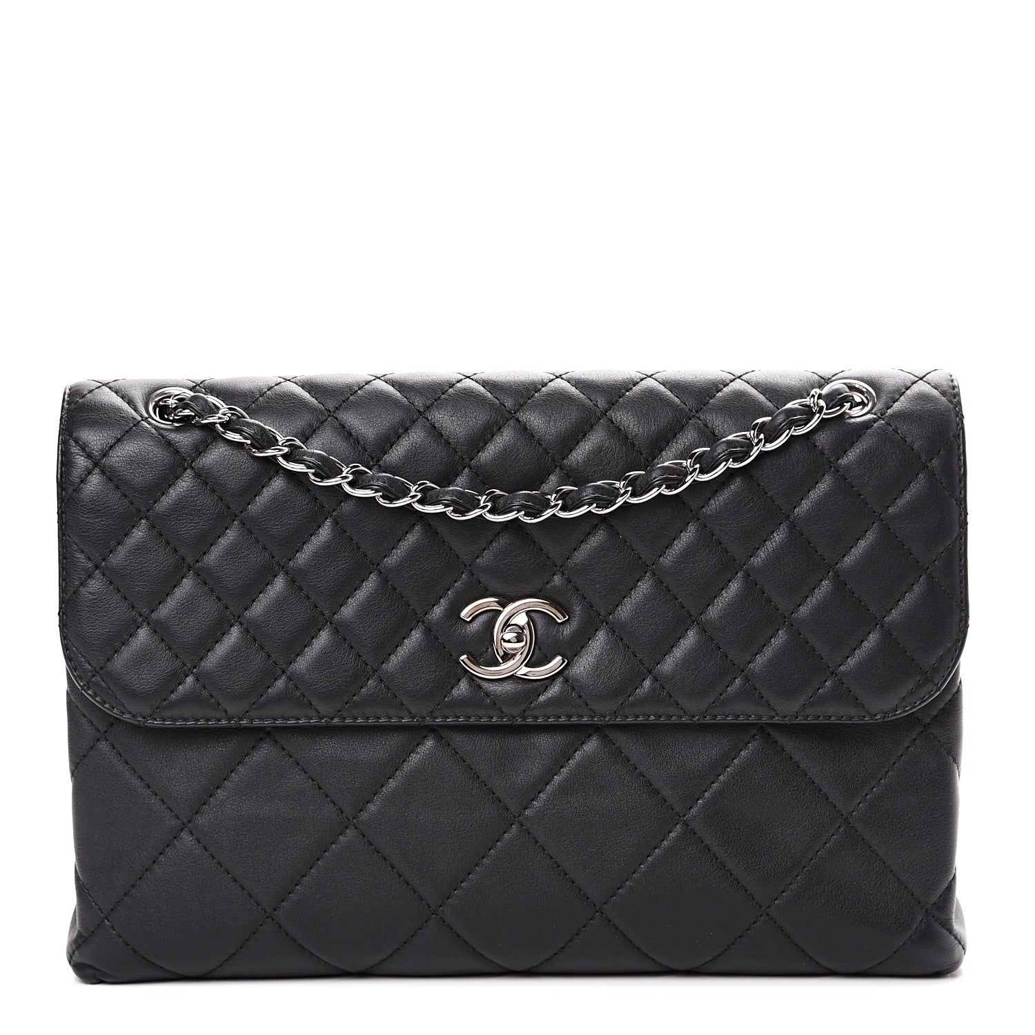 Chanel Calfskin Quilted In The Business Flap Bag Black 1 of 14