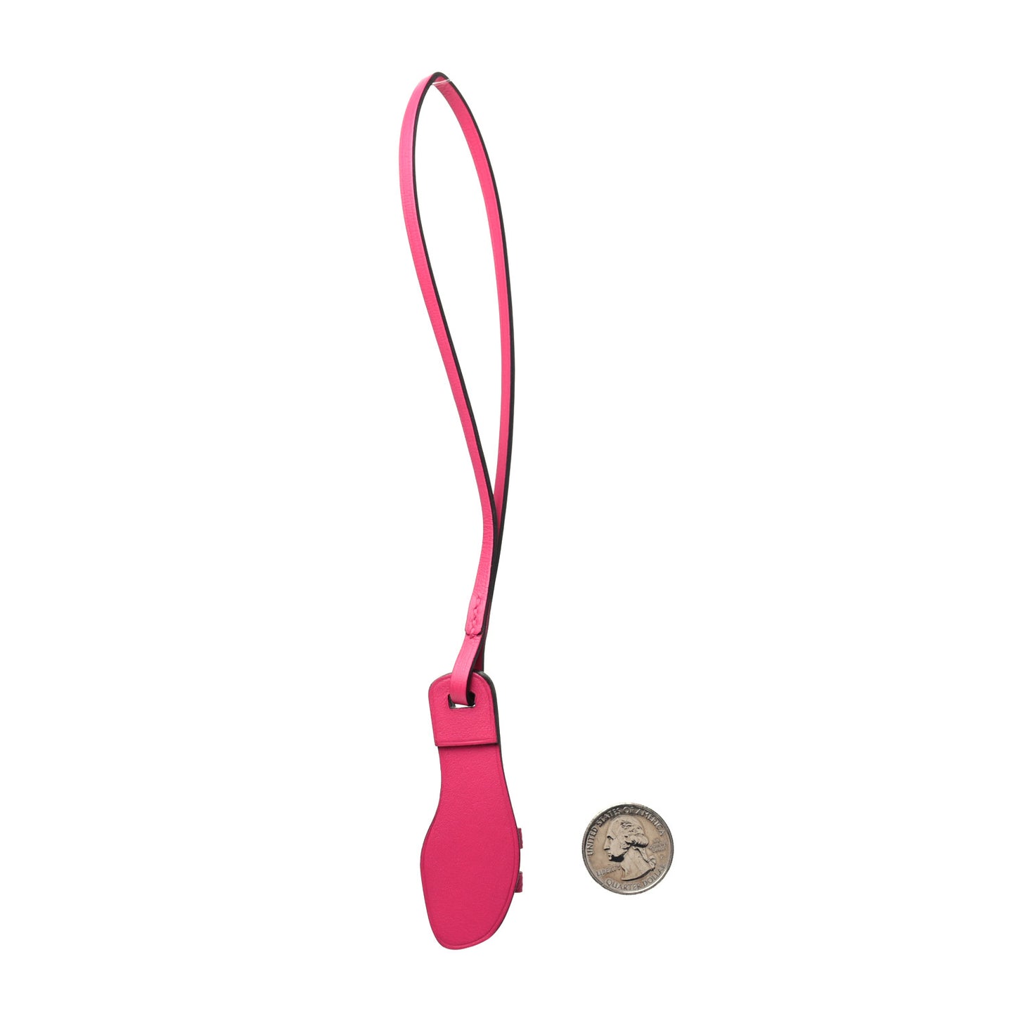 Epsom Butler Calfskin Hunter Oran Nano Bag Charm Rose Mexico