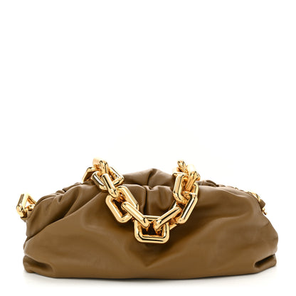 Bottega Veneta Calfskin The Pouch Chain Cammello 1 of 10