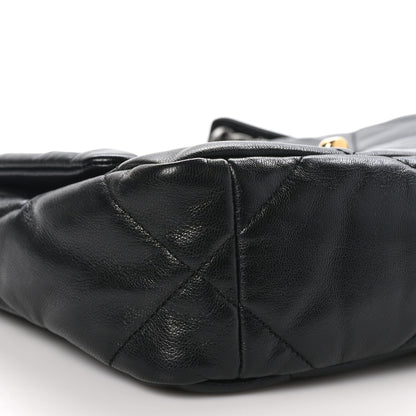 Chanel Goatskin Quilted Medium Chanel 19 Flap Black 8 of 10