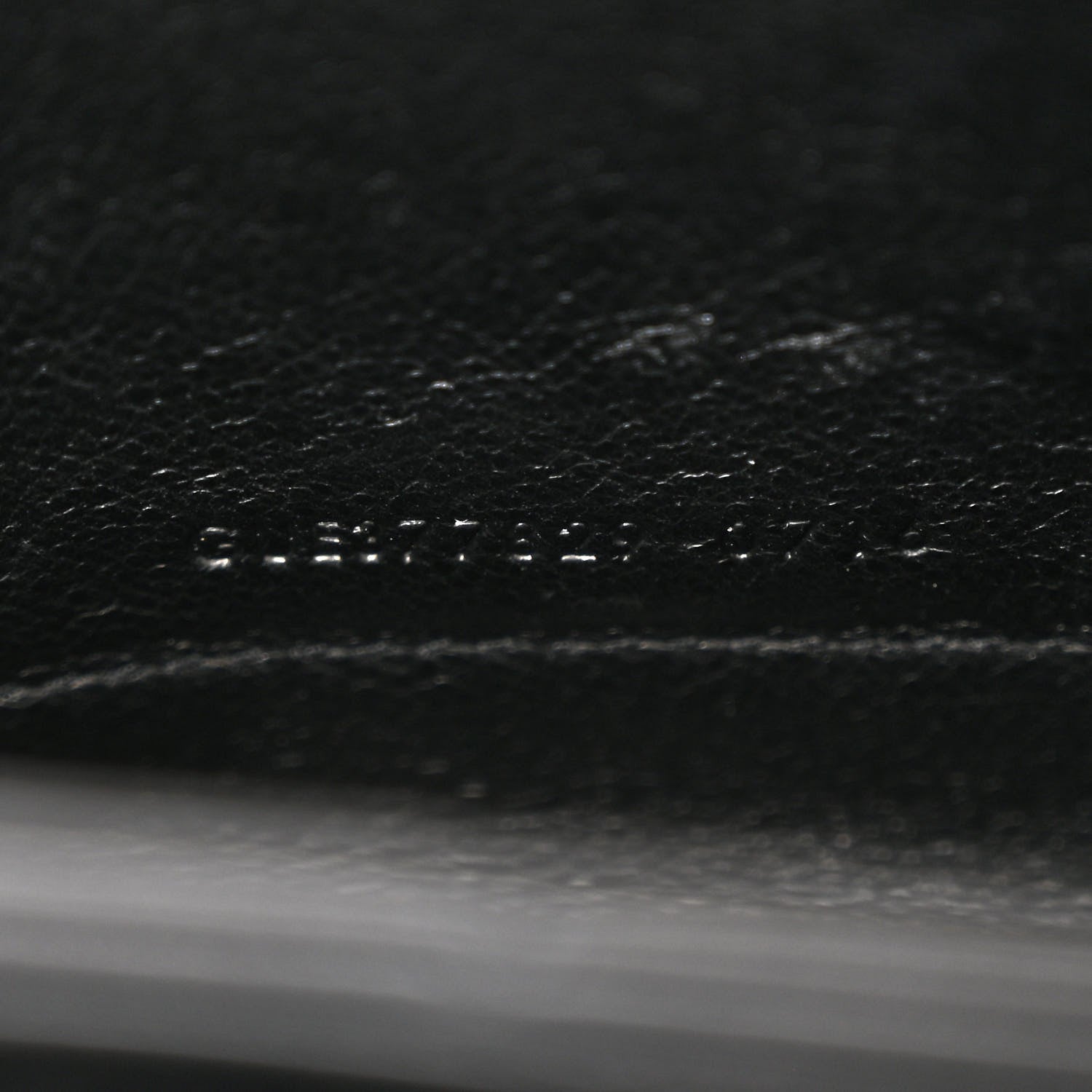 Saint Laurent Grained Metallic Calfskin Monogram Chain Wallet Black 8 of 12