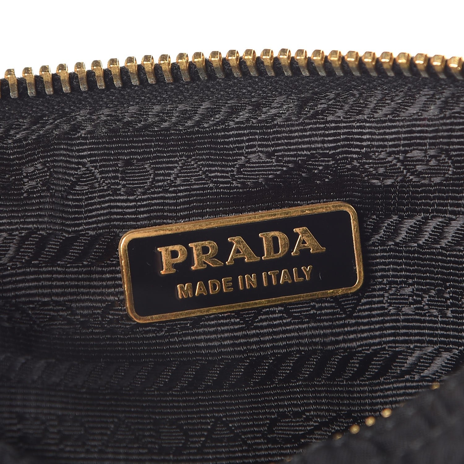 Prada Tessuto Nylon Chevron Quilted Wrislet Nero Black 6 of 8