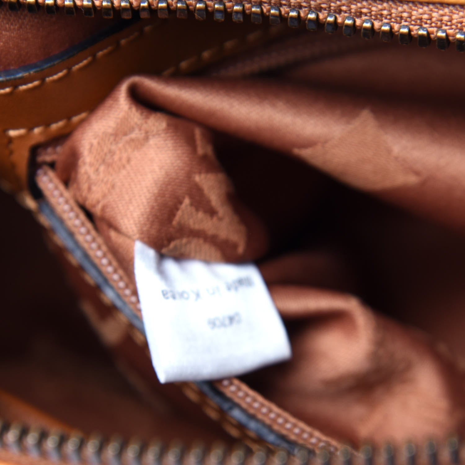 MCM Visetos Barrel Bag Cognac 8 of 12