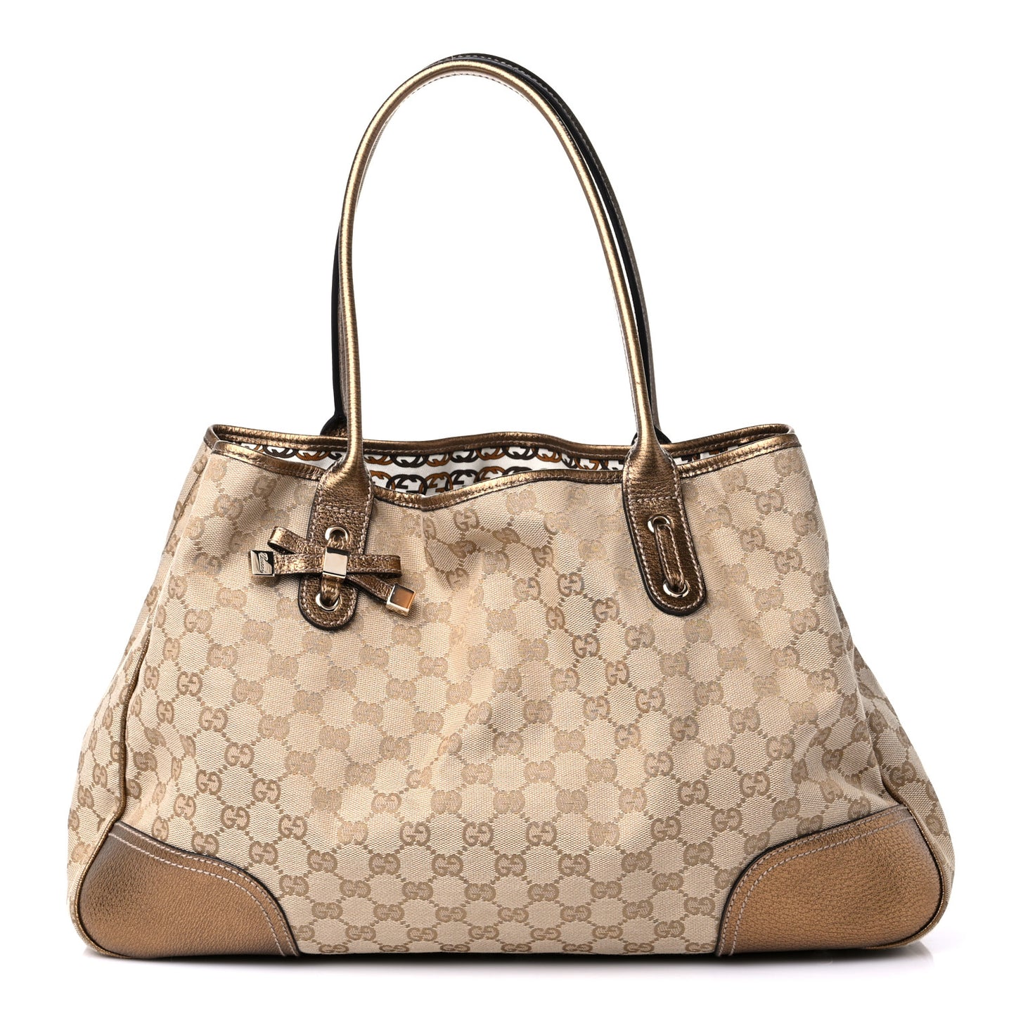 Monogram Large Princy Tote Gold