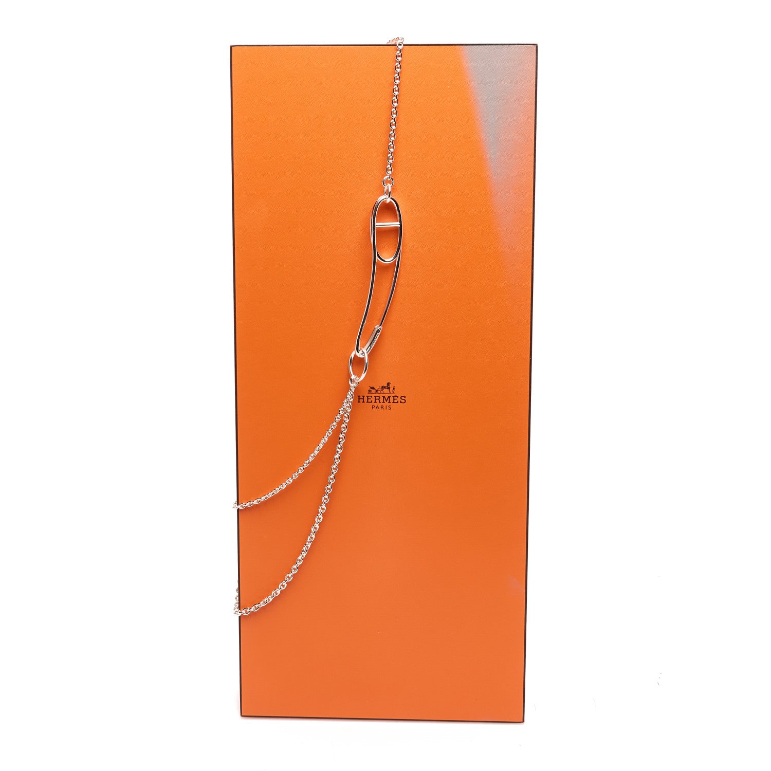 Hermes Sterling Silver Chaine d'Ancre Punk Long Necklace 5 of 5