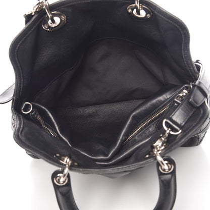 Christian Dior Lambskin Cannage Medium Granville Tote Black 5 of 16
