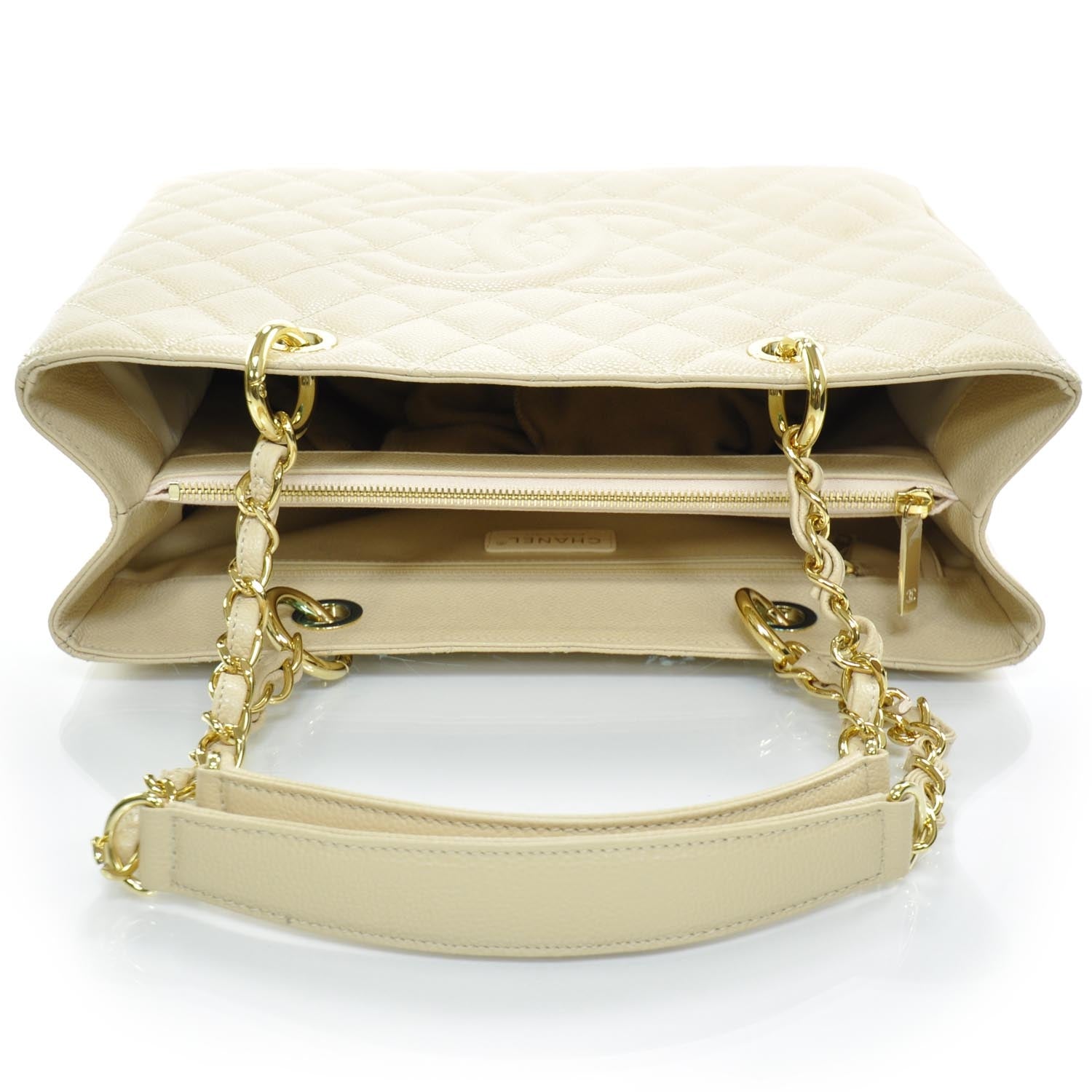 Chanel Caviar Grand Shopping Tote GST Beige Clair 5 of 8