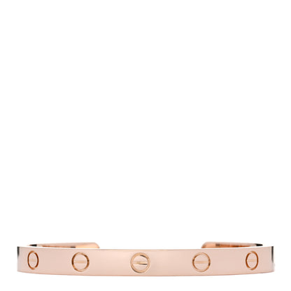 Cartier 18K Pink Gold LOVE Cuff Bracelet 17 1 of 4
