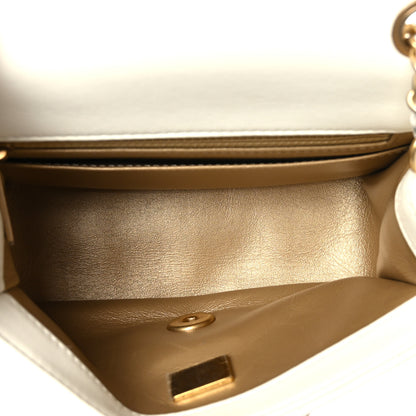 Chanel Lambskin Quilted Mini Pearl Crush Flap White 4 of 9
