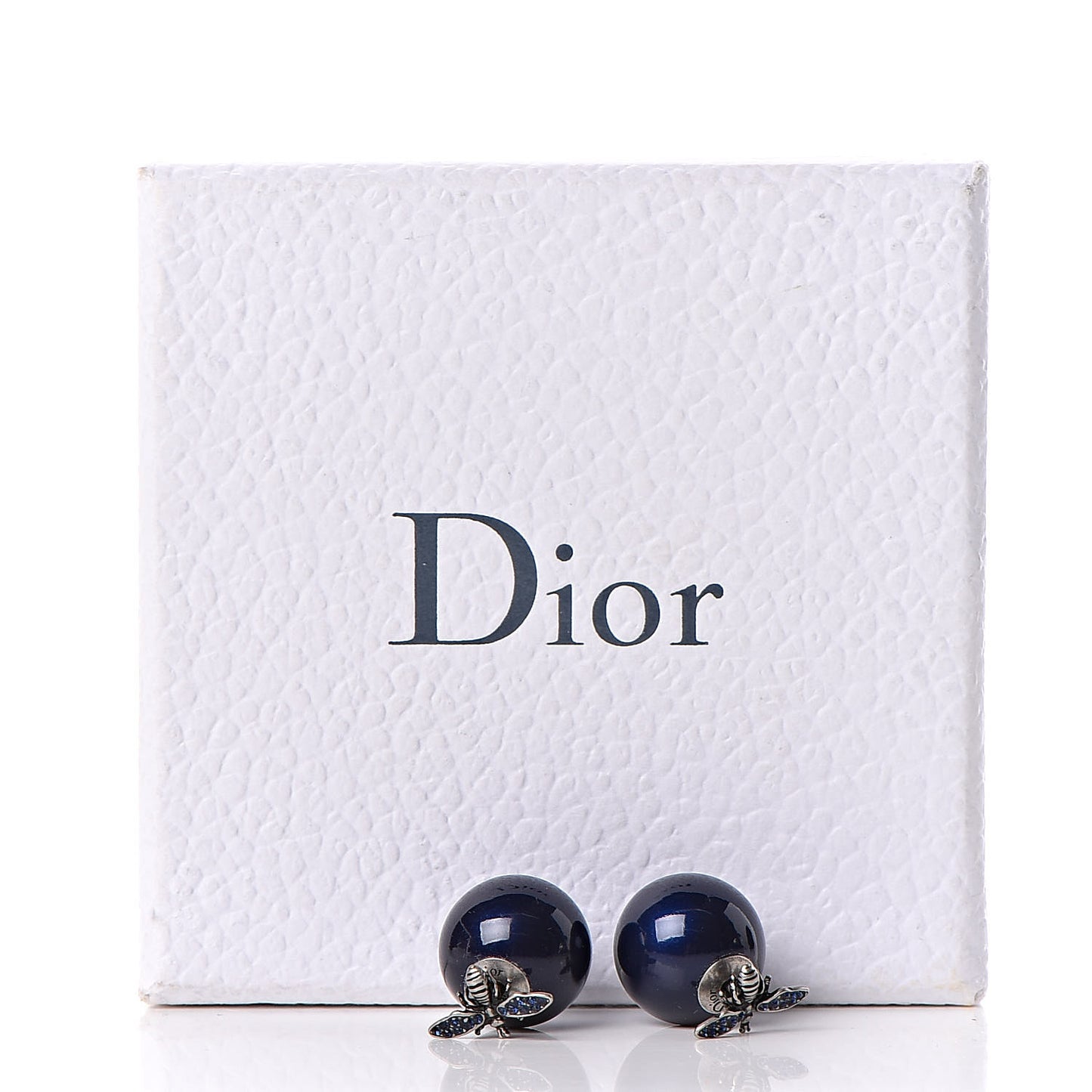 Mise En Dior Tribal Bee Earrings Navy