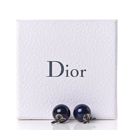 Christian Dior Mise En Dior Tribal Bee Earrings Navy 5 of 5