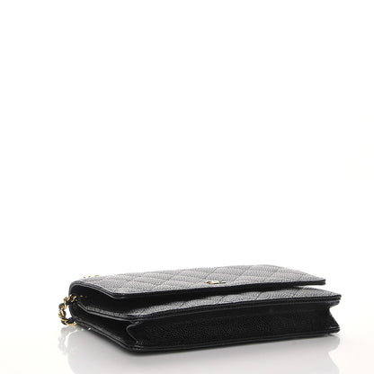 Chanel Caviar Quilted Wallet On Chain WOC Black 4 of 9
