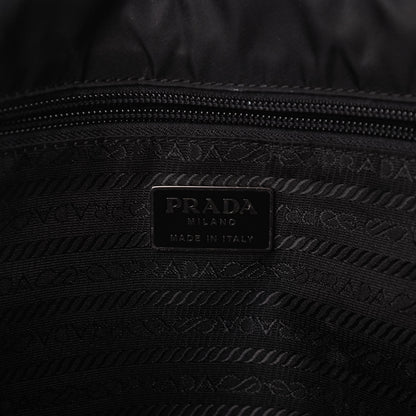 Prada Tessuto Nylon Saffiano Logo Messenger Bag Black 5 of 8