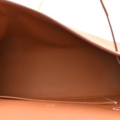 Hermes Swift Kelly Pochette Clutch Gold 5 of 8
