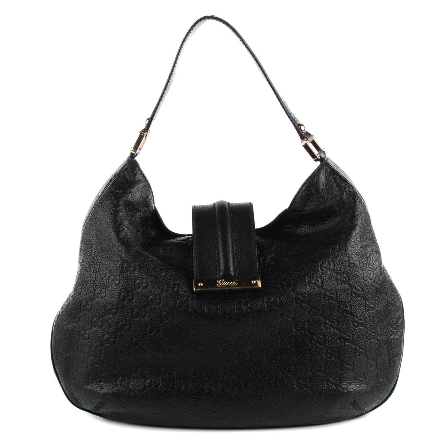 Guccissima New Ladies Web Large Hobo Black