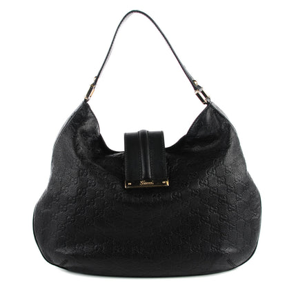 Gucci Guccissima New Ladies Web Large Hobo Black 1 of 7