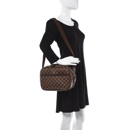 Louis Vuitton Damier Ebene Reporter PM 2 of 7