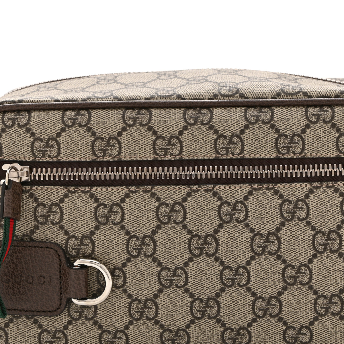 GG Supreme Medium Toiletry Case Beige Dark Brown