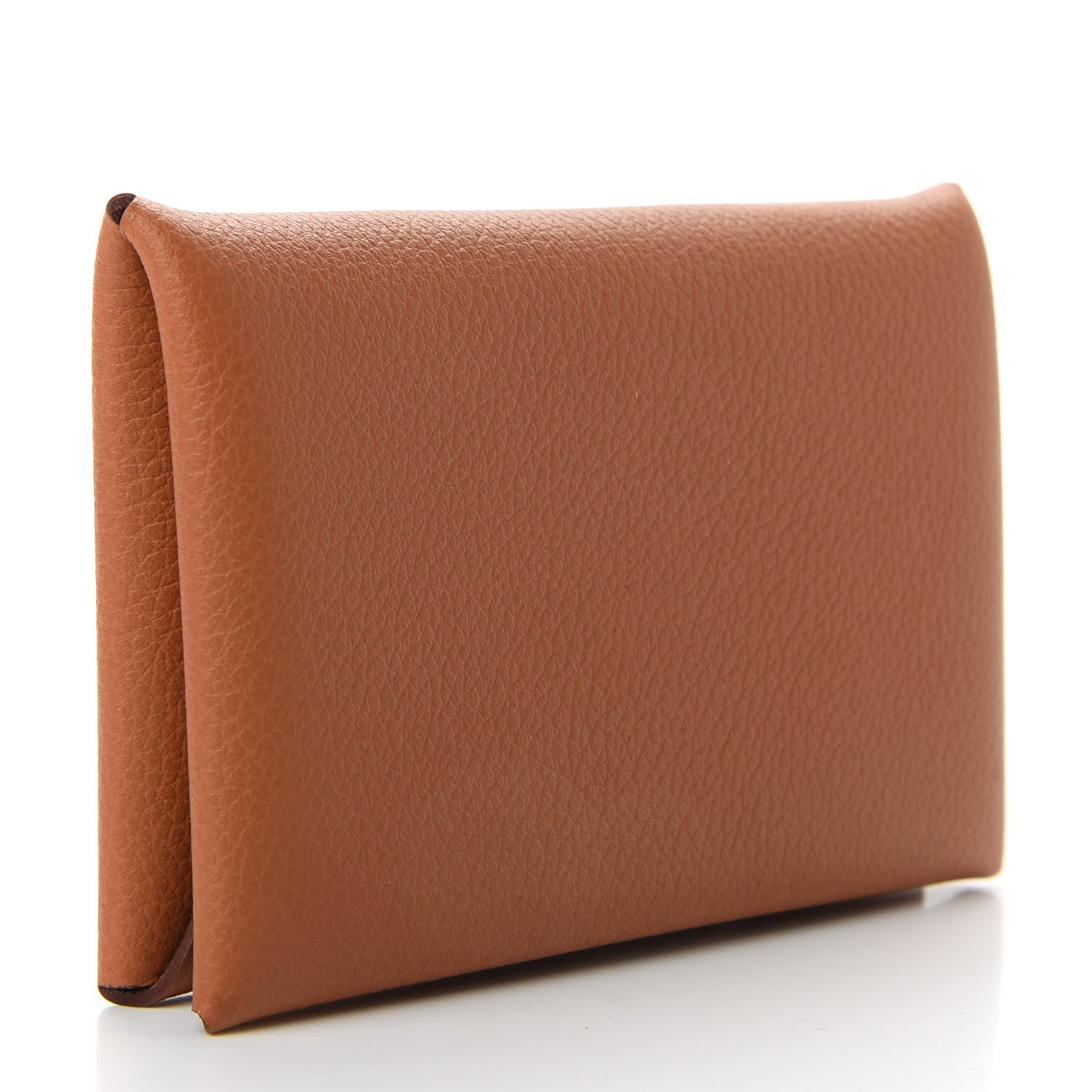 Hermes Evercolor Calvi Verso Card Case Gold Beige De Weimar 3 of 7