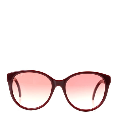 Gucci Cat Eye GG0163S Sunglasses Burgundy 2 of 8