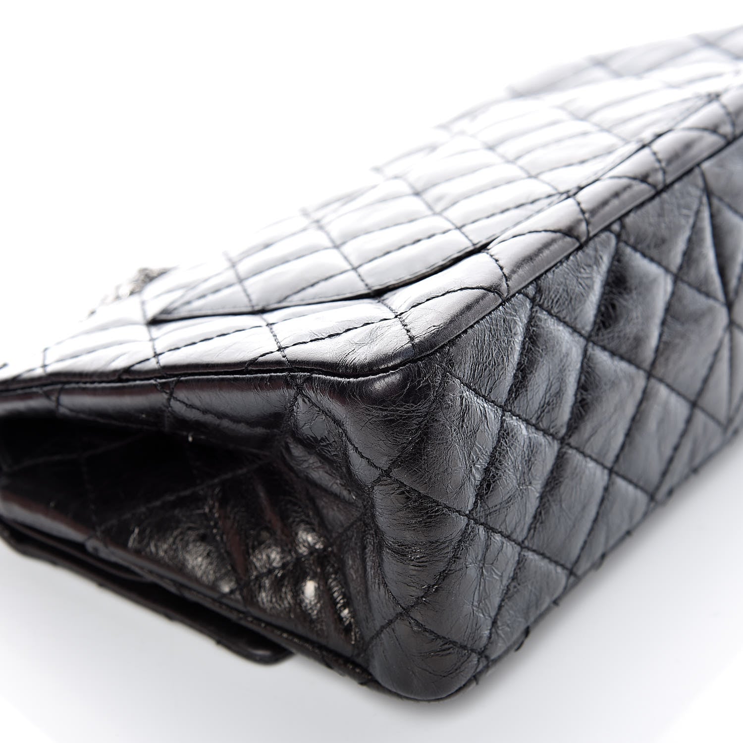 Chanel Metallic Aged Calfskin 2.55 Reissue 226 Flap Black 11 of 13