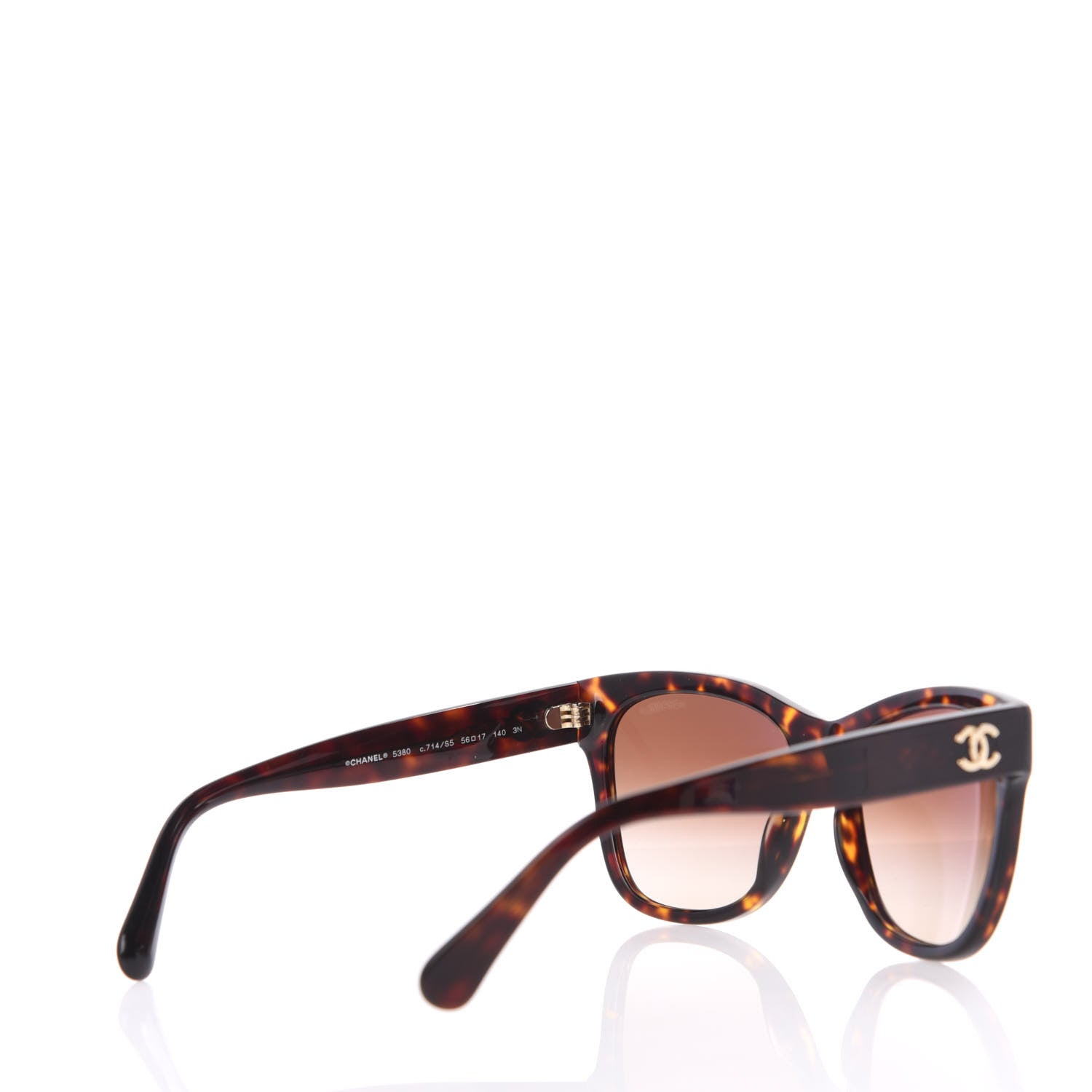 Chanel Acetate Runway Square Sunglasses 5380 Dark Tortoise 4 of 8