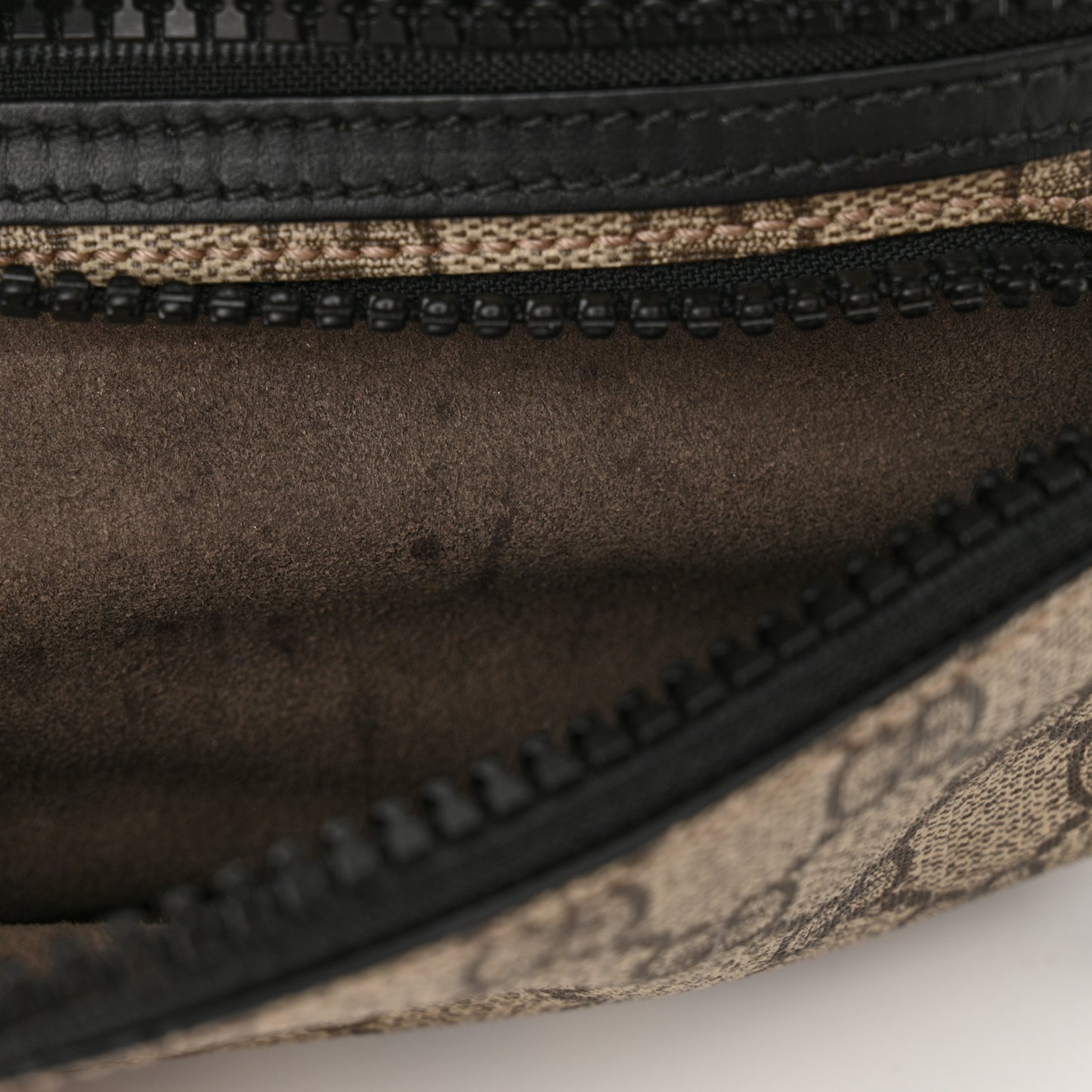 GG Supreme Monogram Belt Bag Black