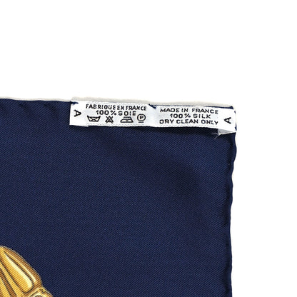 Hermes Silk Mousseline Les Cavaliers D'Or Scarf 90 3 of 3