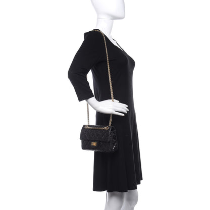 Chanel Aged Calfskin Quilted 2.55 Reissue 224 Flap Black 2 of 11