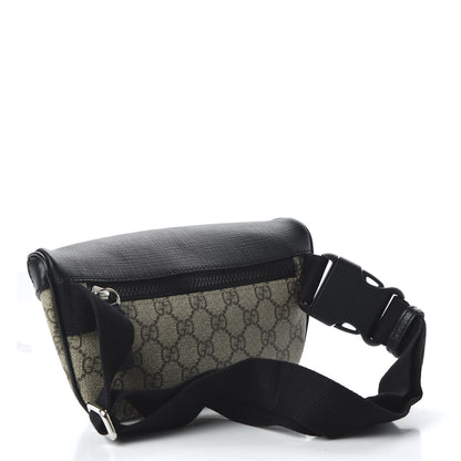 Gucci GG Supreme Monogram Belt Bag Black 3 of 10