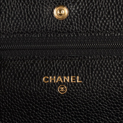 Chanel Caviar Quilted Wallet On Chain WOC Black 7 of 9