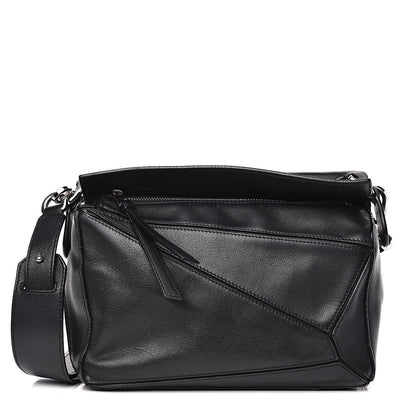 Loewe Calfskin Small Puzzle Bag Black 1 of 17
