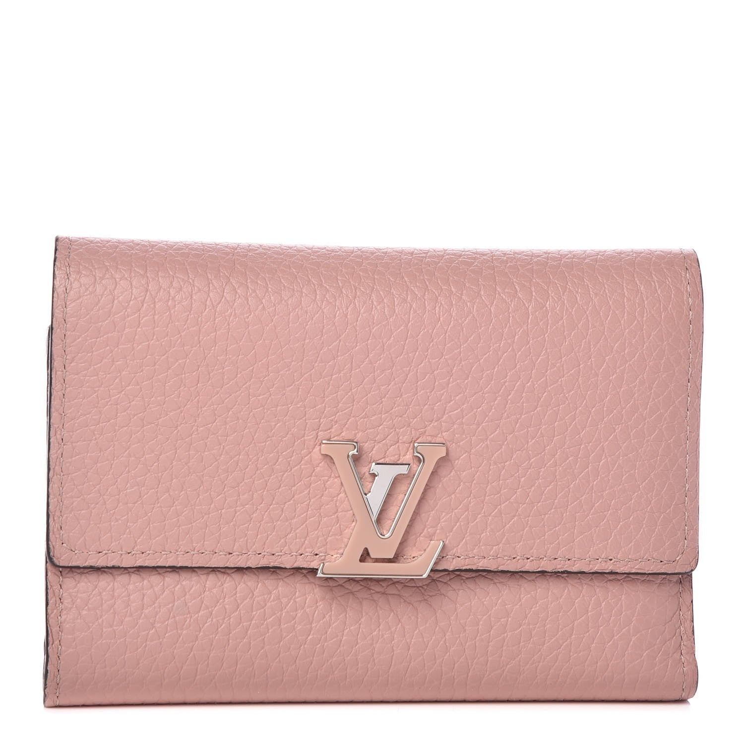 Louis Vuitton Taurillon Capucines Compact Wallet Magnolia 1 of 9