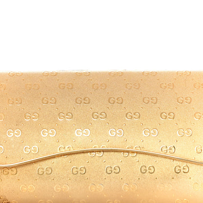 Gucci Metal Guccissima Minaudiere Clutch Gold 7 of 11