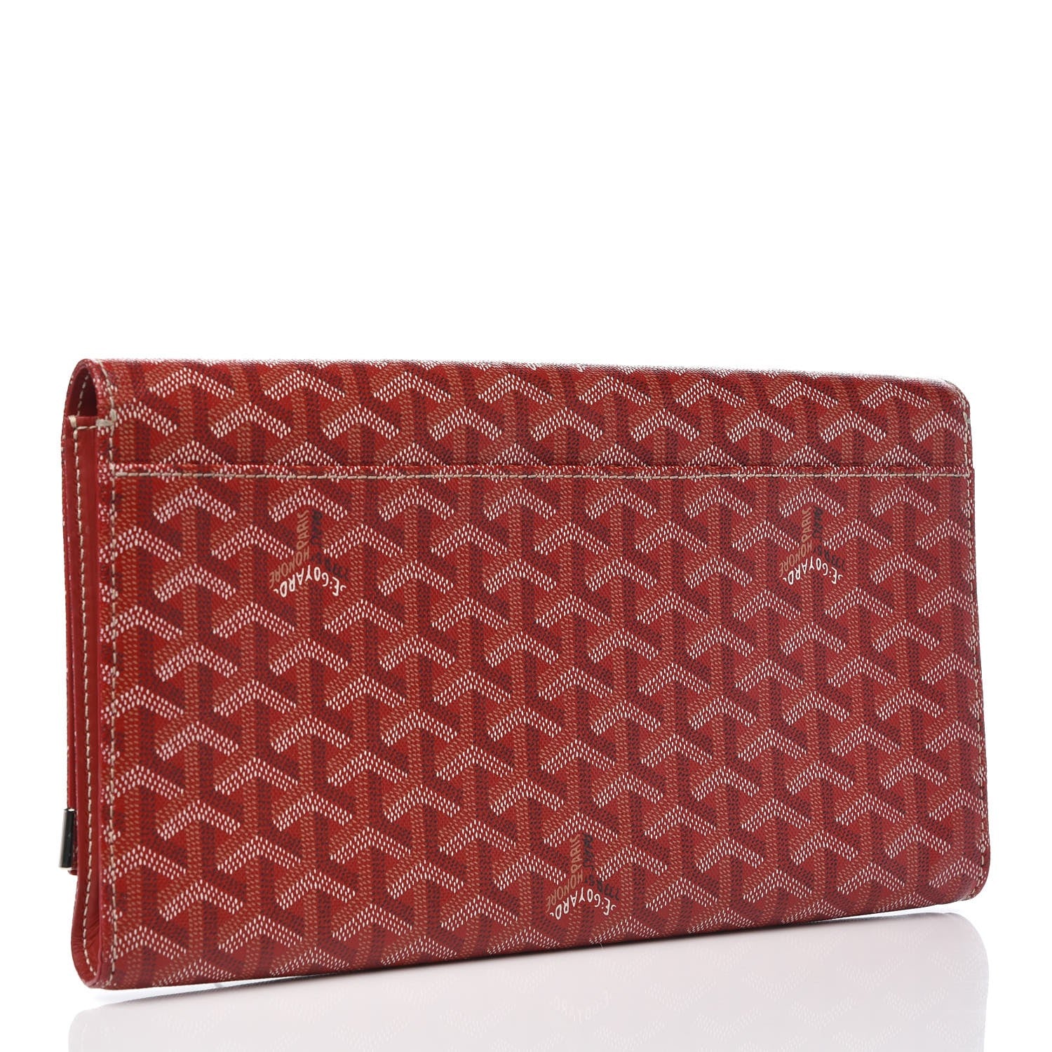 Goyard Goyardine Monte Carlo Bois Clutch Red 3 of 8