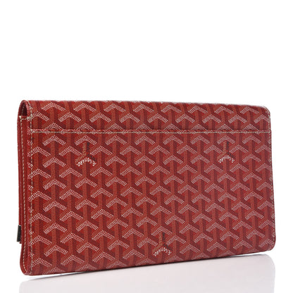 Goyard Goyardine Monte Carlo Bois Clutch Red 3 of 8