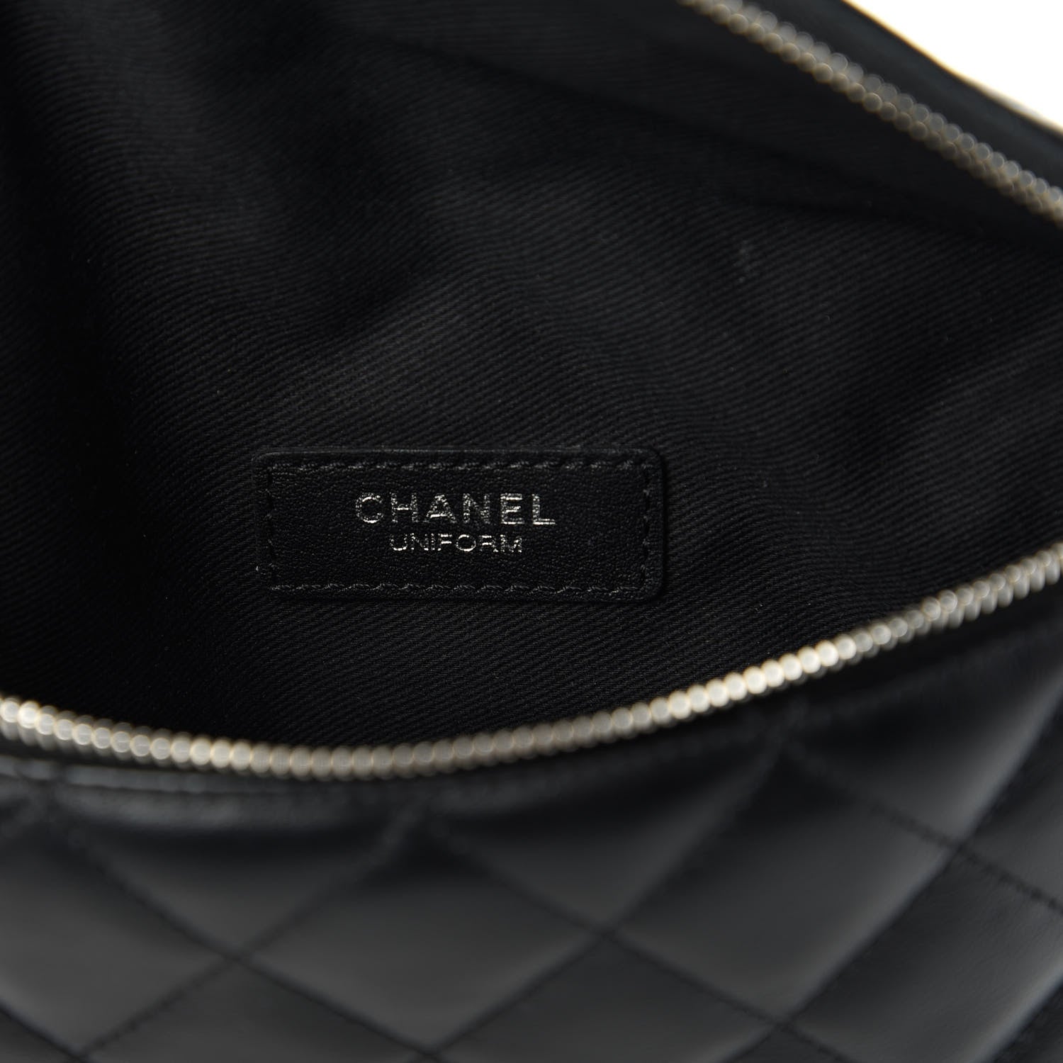 Chanel Lambskin Quilted Waist Belt Bag Black 8 of 10