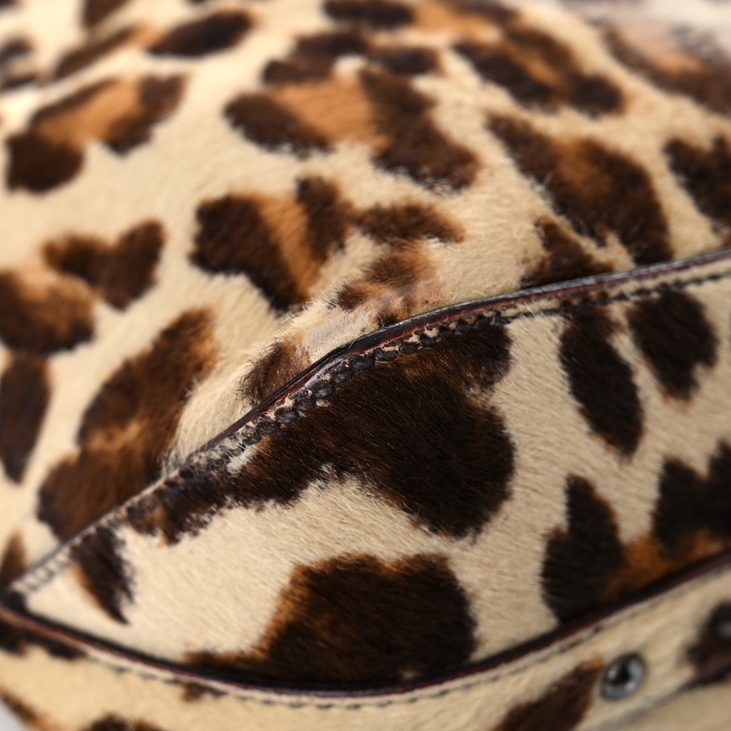 Prada Cavallino Leopard Print Shoulder Bag Avorio 10 of 21