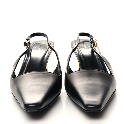 Givenchy Calfskin G Cube 50mm Slingback Pumps 37.5 Black 2 of 9