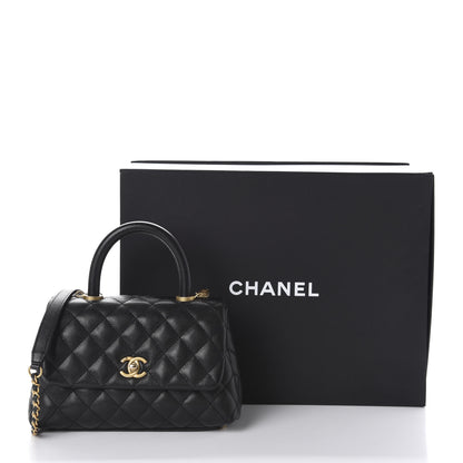 Chanel Caviar Quilted Mini Coco Handle Flap Black 12 of 12