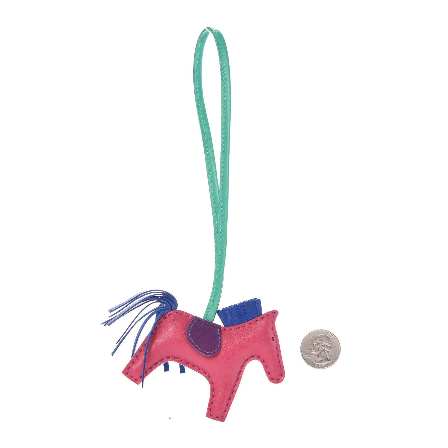 Milo Lambskin Grigri Rodeo Horse Bag Charm PM Rose Shocking Bleu Azteque Bleu Electrique Menthe Soufre Violet
