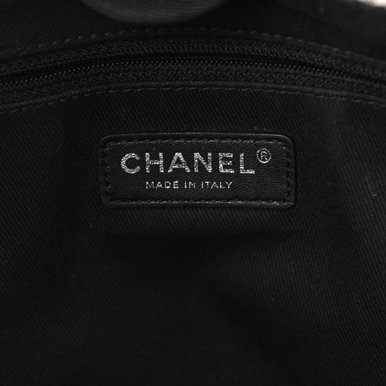 Chanel Woven Straw Raffia Small Deauville Tote Grey 5 of 16