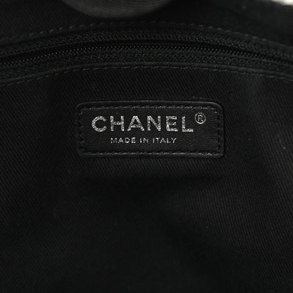 Chanel Woven Straw Raffia Small Deauville Tote Grey 5 of 16