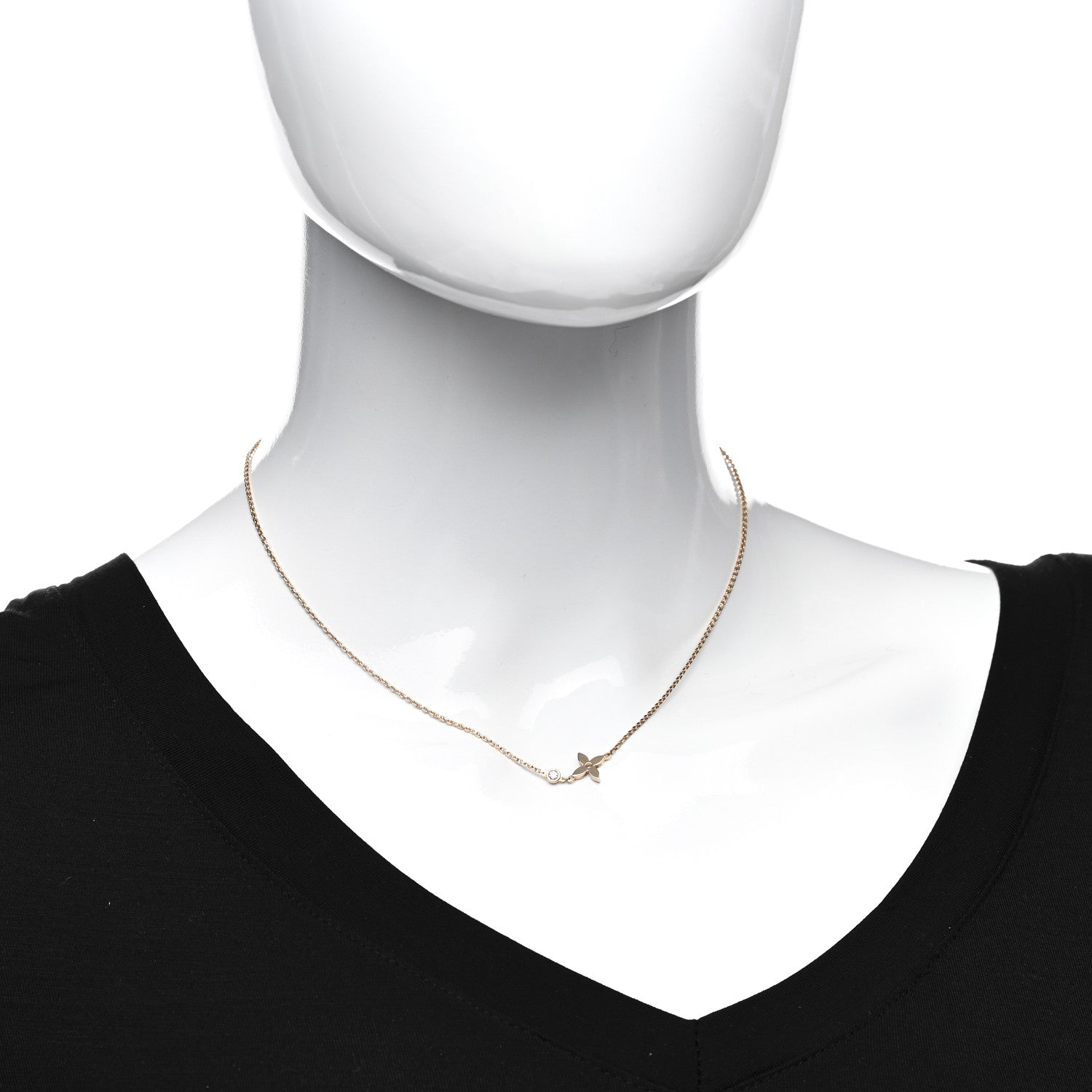 Louis Vuitton 18K Pink Gold Diamond Idylle Blossom Pendant Necklace 2 of 6