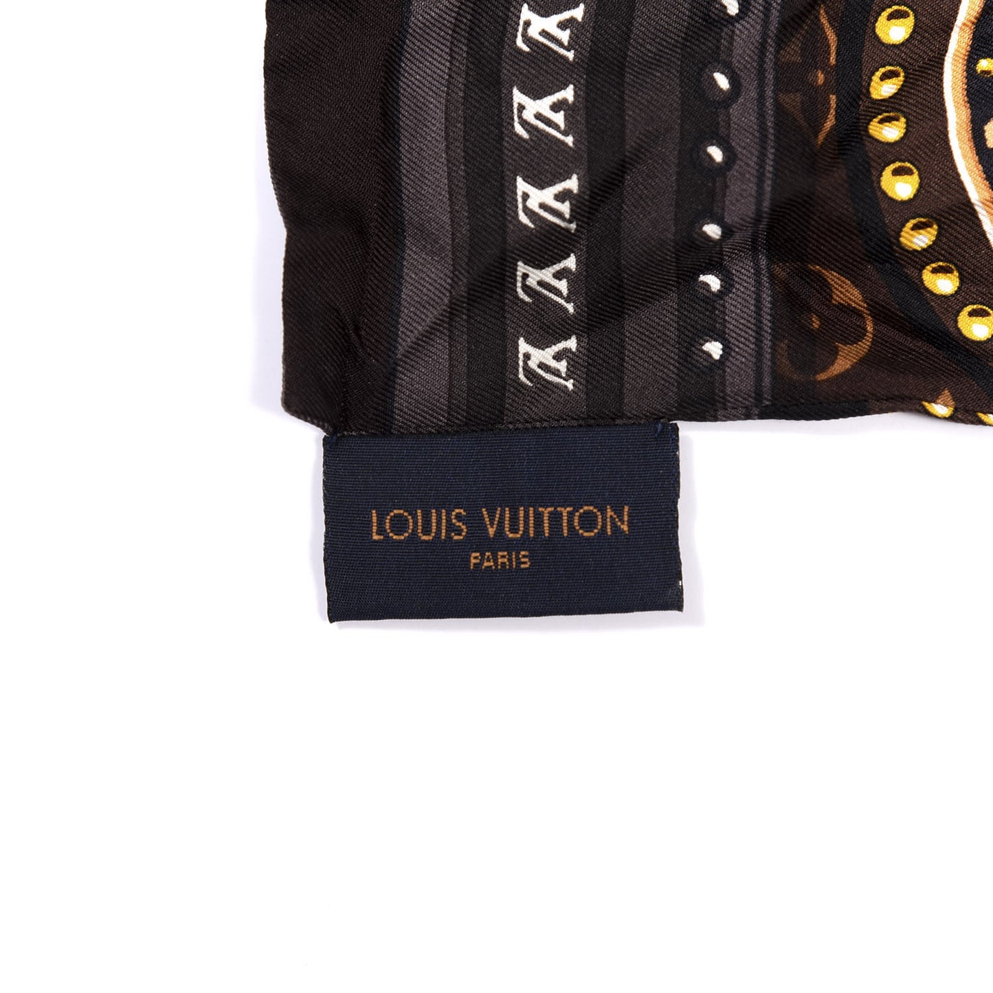 Silk Monogram LV World Bandeau Brown