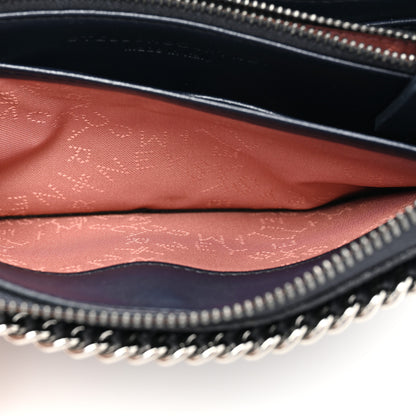Stella McCartney Shaggy Deer Falabella Zip Around Wallet Navy 8 of 13
