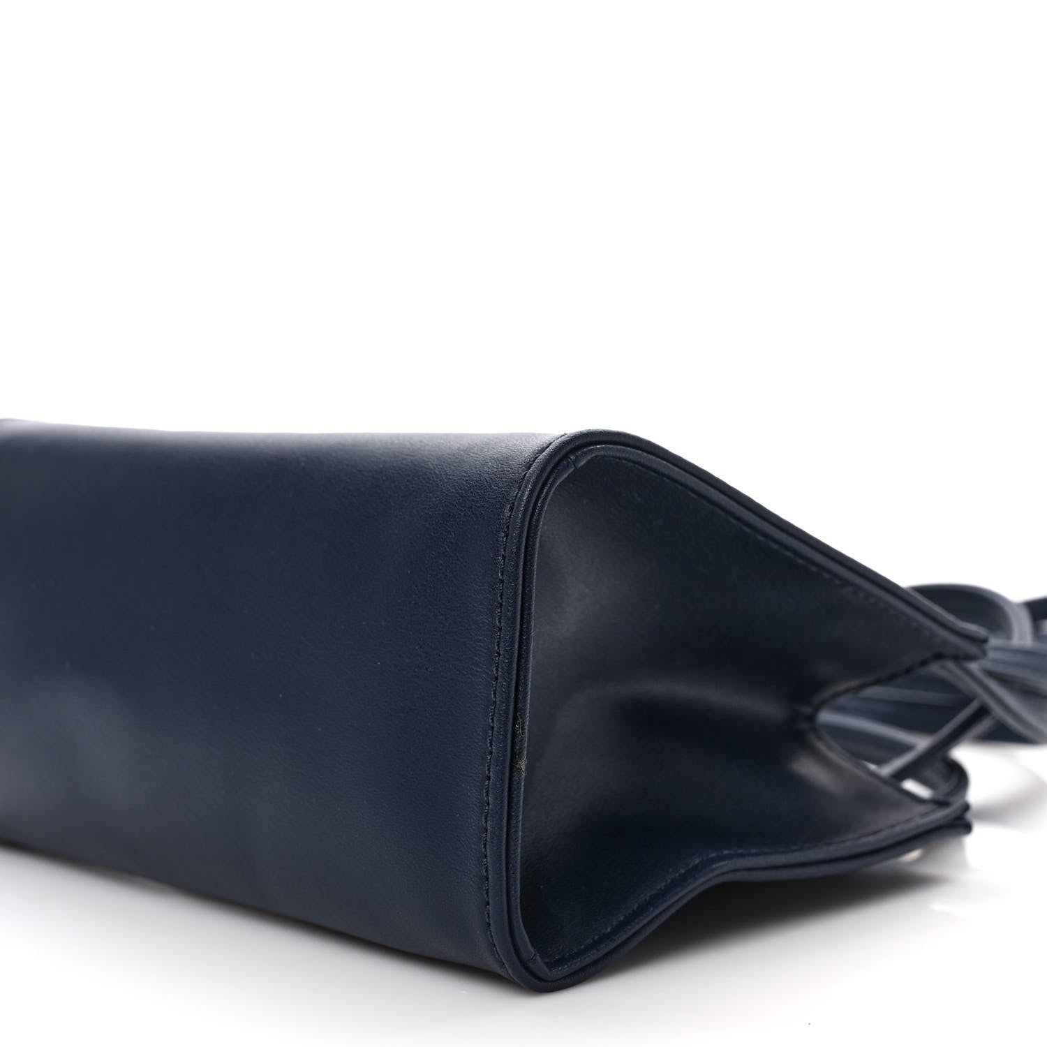 Telfar Vegan Leather Small Shopping Bag Navy 8 of 8