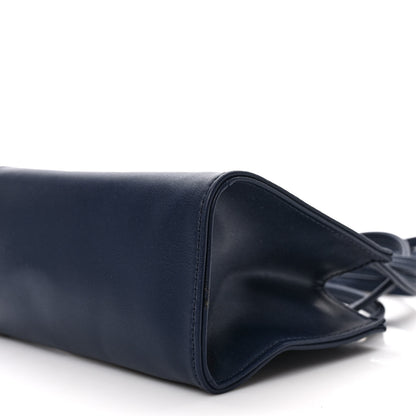 Telfar Vegan Leather Small Shopping Bag Navy 8 of 8
