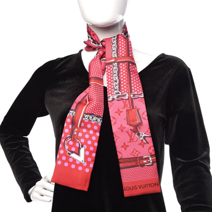 Louis Vuitton Silk Monogram Pop Confidential Bandeau Fuchsia 2 of 5