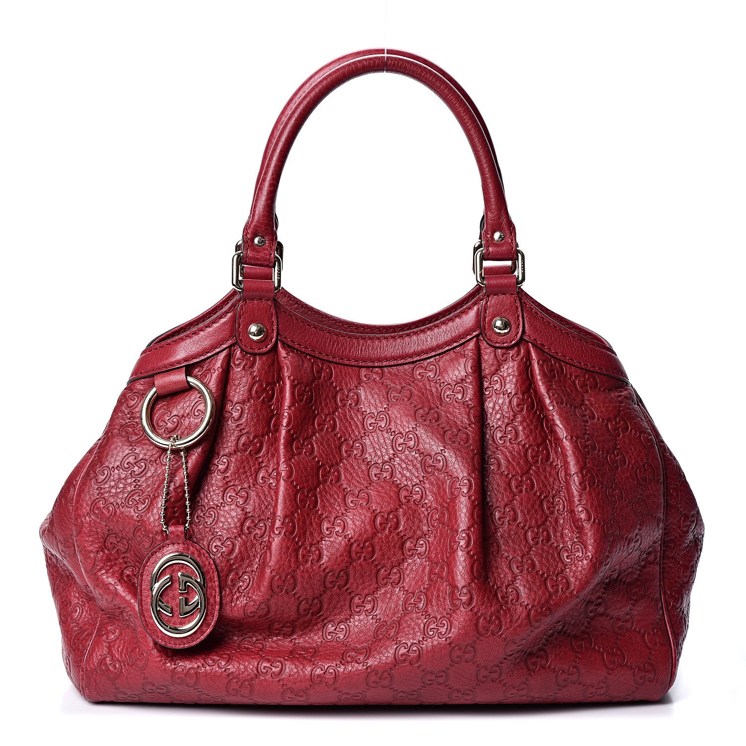 Gucci Guccissima Medium Sukey Tote Raspberry Candy 1 of 9